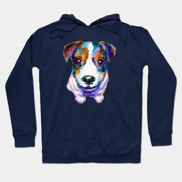 Curious puppy Hoodie by AgniArt